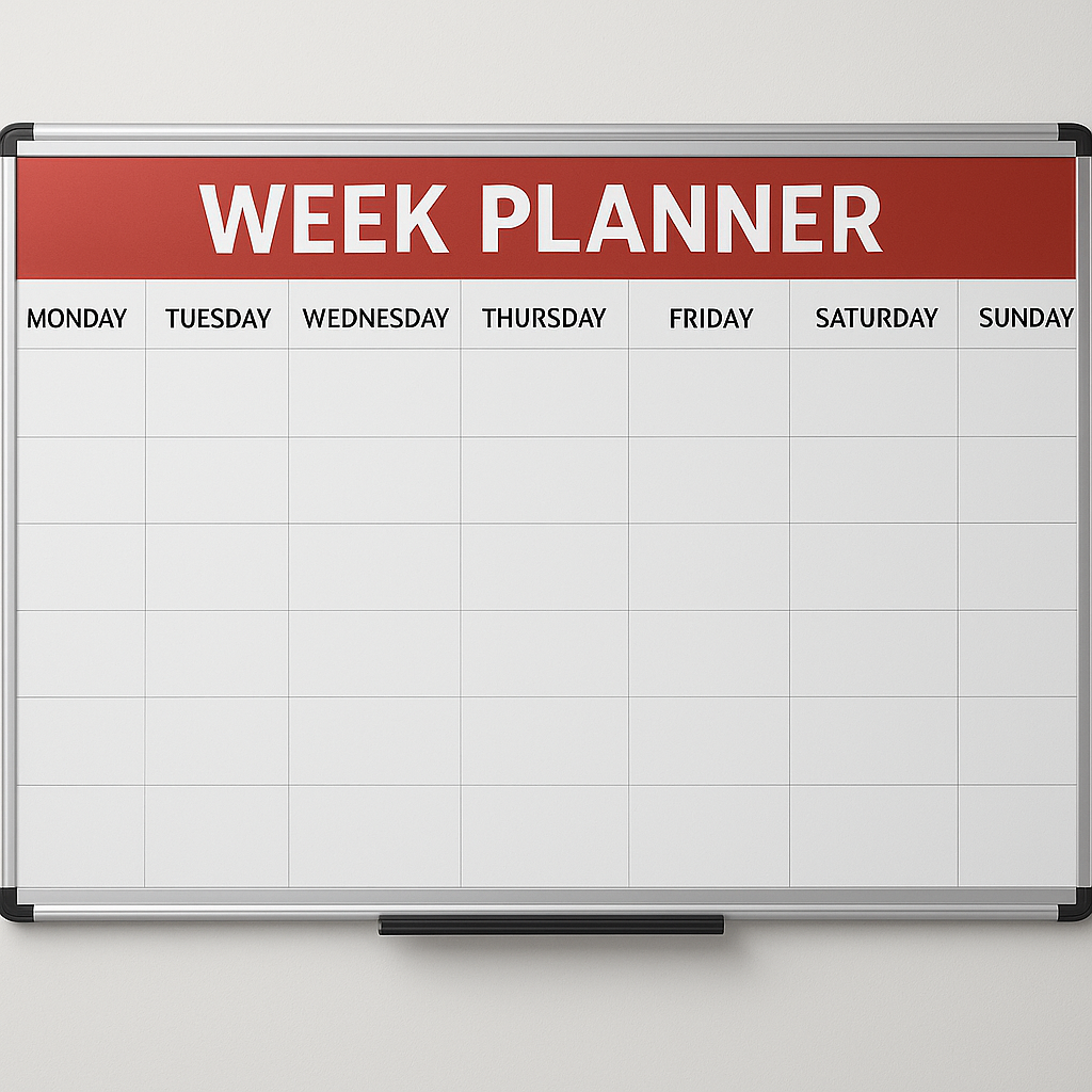 Magnetic Week Planner
