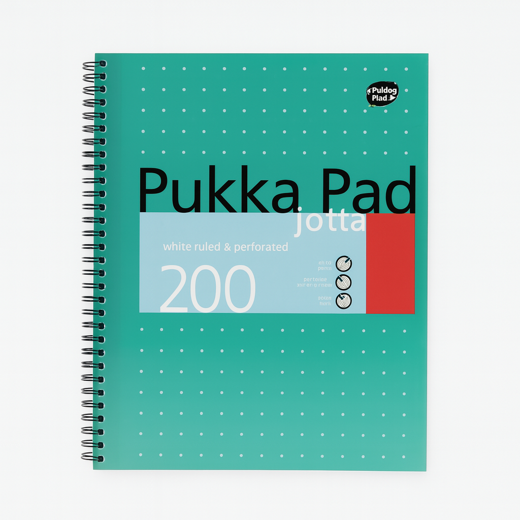 Pukka Pad Ruled Wirebound Metallic Jotta Notebook 200 Pages A4