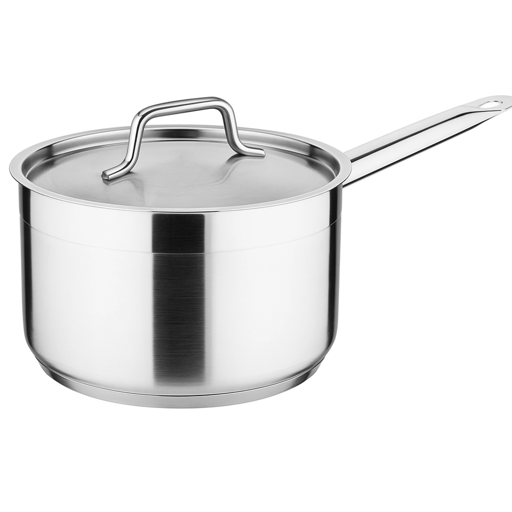 Essentials Stainless Steel Saucepan With Lid 20cm